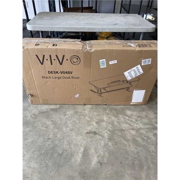 VIVO BLACK LARGE DESK RISER