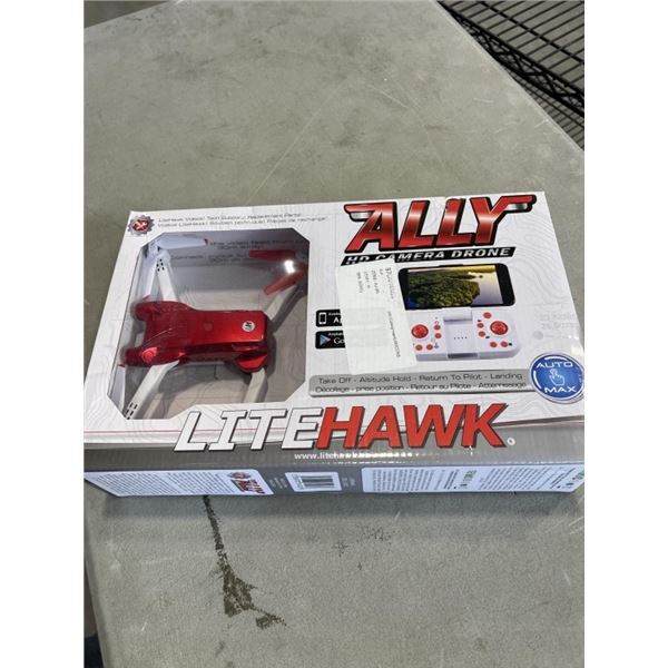 LITEHAWK ALLY CAMERA DRONE WORKING WITH REMOTE AND 3 EXTRA BATTERIES