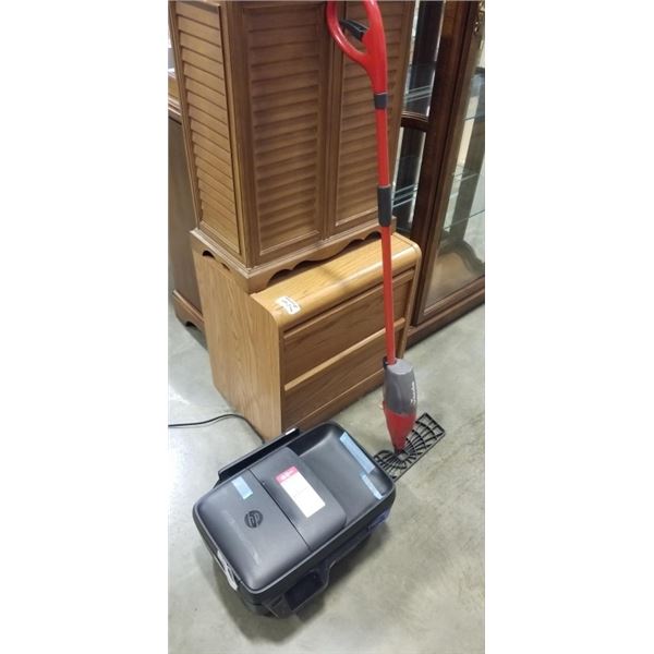 HP PRINTER AND FLOOR MOP