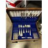 Image 4 : ANTIQUE BIRKS REGENCY PLATE CUTLERY SET IN CANTEEN, WITH DEDICATION PLACK, THE TWENTY FIFTH ESTATE, 
