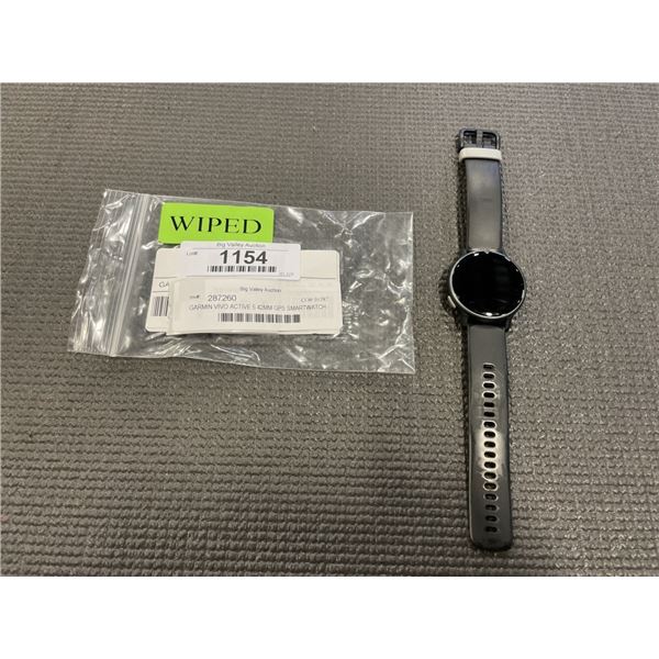 GARMIN VIVO ACTIVE 5 42MM GPS SMARTWATCH - TESTED WORKING, RETAIL $399