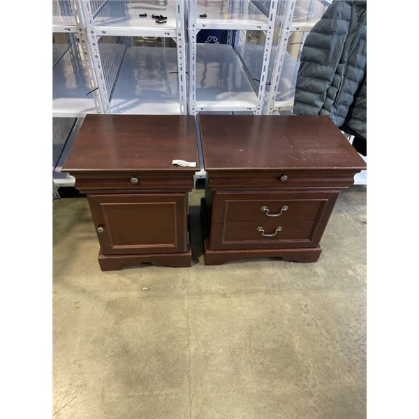 SOLID WOOD FURNITURE C. PAIR OF SIDE TABLES