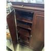 Image 2 : SOLID WOOD FURNITURE CO. 2 DOOR WARDROBE WITH INNER DRAWERS AND JEWELLERY DRAWERS AT TOP