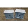 Image 1 : PAIR OF VINTAGE SEAFOAM BLUE NIGHT STANDS