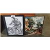 Image 1 : ANTIQUE NEEDLEPOINT PICTURE, AND HARLEY DAVIUDSON MARILYN AND DEAN