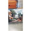 Image 2 : ANTIQUE NEEDLEPOINT PICTURE, AND HARLEY DAVIUDSON MARILYN AND DEAN