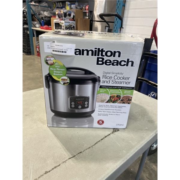 HAMILTON BEACH RICE COOKER - TESTED WORKING