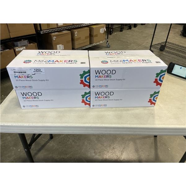 4 WOOD MAKERS 30PC WOOD STOCK SUPPLY KITS