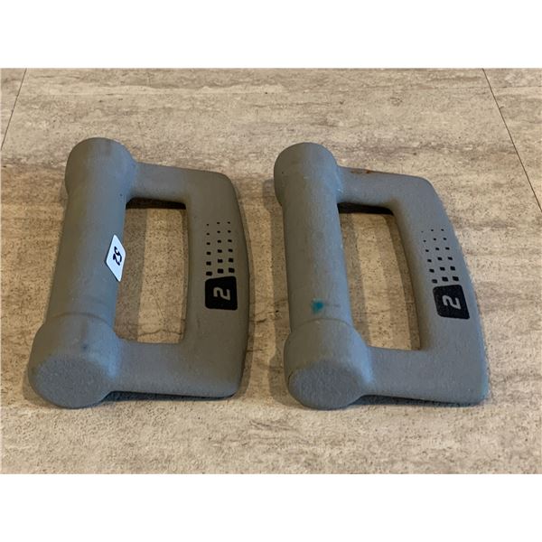Lot of 2 - 2 Pound Weights
