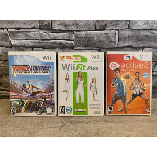 Lot of 3 Nintendo Wii Games
