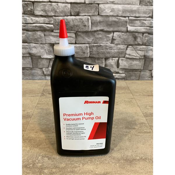 Robinair Premium High Vacuum Pump Oil - 1 US Quart