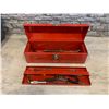 Image 1 : Tool Box With Some Random Tools Wrenchs / Allen Wrenchs /File/Sockets