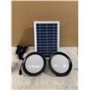 Image 1 : Solar Shed Light With Dimmable Remote Control 120LED Cool Warm White