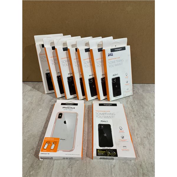 Lot of 9 Spigen Phone Cases for Iphone 11