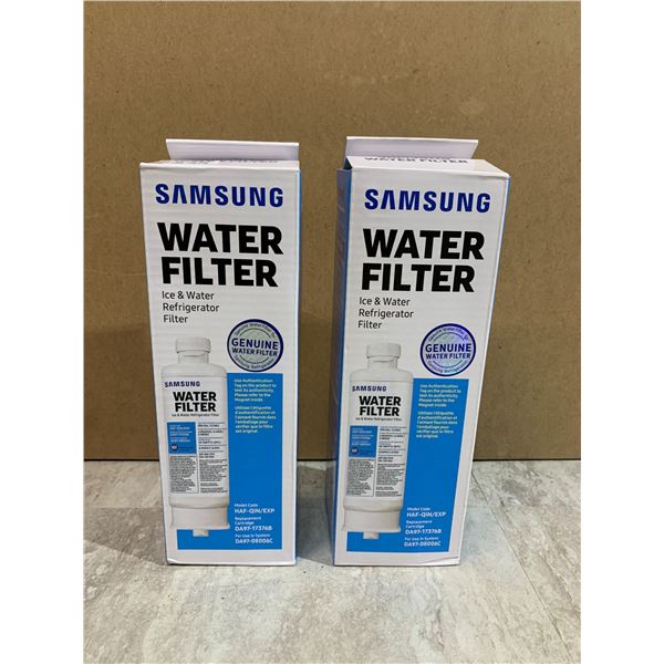 Lot of 2 Samsung Ice and Water Filter Model Code HAF-QIN/EXP-System DA97-08006C