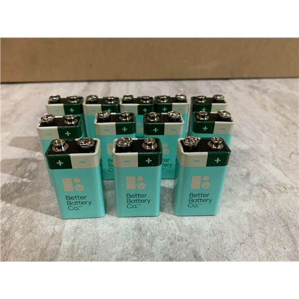 Lot of 12 9 Volt Batteries