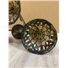 Image 10 : Stained Glass Chandalier Light 3 Lights