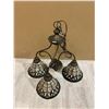 Image 1 : Stained Glass Chandalier Light 3 Lights