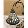Image 3 : Stained Glass Chandalier Light 3 Lights