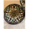 Image 8 : Stained Glass Chandalier Light 3 Lights