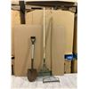 Image 1 : Lot of 3 - 2 Rakes And a Shovel