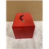 Image 6 : Red Tool Box With A Few Tools Wrench/Square/Level/Screwdriver/Tape Measure Ext
