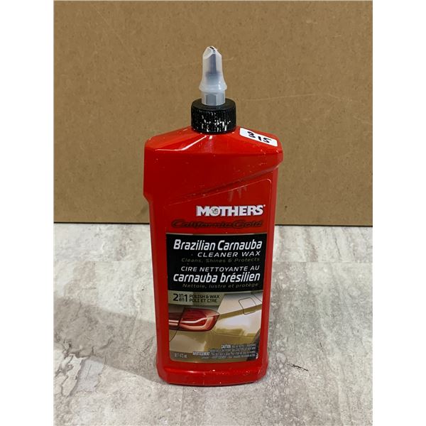 Mothers Califonia Gold Brazillian Carnauba Cleaner Wax 2 In 1 Polish & Wax