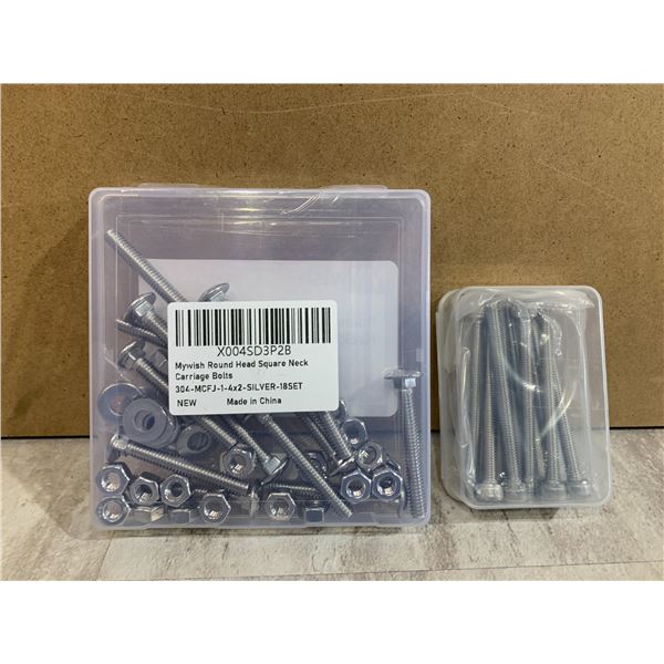 1/4" -20 x 2  Carriage Bolts and 10 Pcs Head Cap Screws 70mm