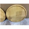 Image 2 : 3 Pack Bamboo Saucer Plant Tray 6 Inch
