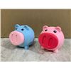 Image 1 : Lot of 2 Pig Piggy Banks
