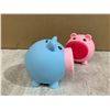 Image 2 : Lot of 2 Pig Piggy Banks