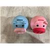 Image 3 : Lot of 2 Pig Piggy Banks