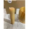 Image 4 : Bamboo Mortar and Pestle Set