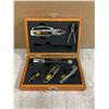 Image 1 : Sheffield Mfg Flashlight Tool And Flashlight Lit in Wooden Box