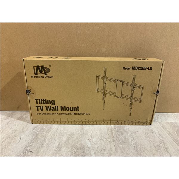 Mounting Dream Tilting TV Wall Mount Max Weight 60Kg Model MD2268-LK