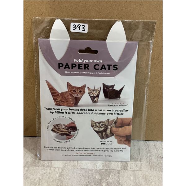 Fold Your Own Paper Cats Origami Cat Lovers Dream