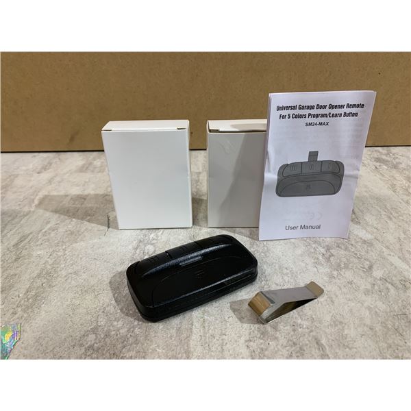 Lot of 2 Univeral Garage Door Opener for 5 Colours Program/Learn Button