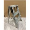 Image 1 : Double Step 26 inch Aluminum Step Ladder