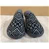 Image 3 : Foam Slippers Anti Slip Size 11/12 Grey And Blue Pattern