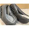 Image 4 : Foam Slippers Anti Slip Size 11/12 Grey And Blue Pattern