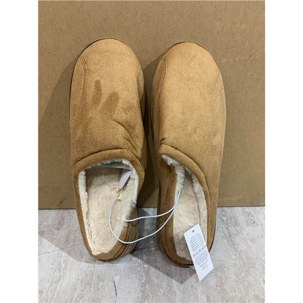 Mens Foam Slippers Size12/13 Colour Tan