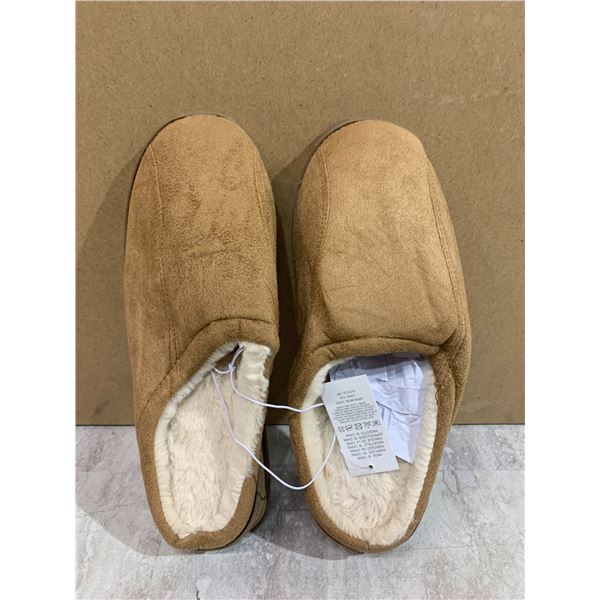 Mens Foam Slippers Size 6/7 Colour Tan