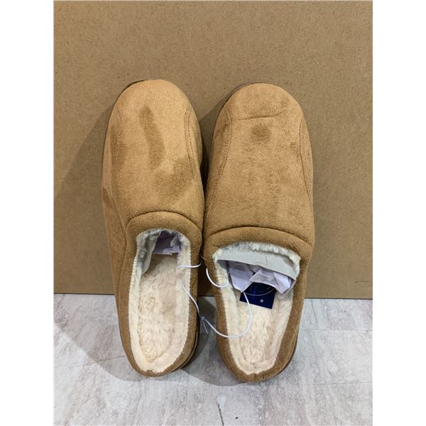 Mens Foam Slippers Size 8/9 Colour Tan