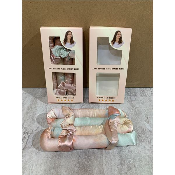 Lot of 2 No Heat Overnight Hair Curlers