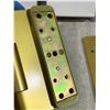 Image 4 : Lot of 5 Reccessed Sping Hinges Gold Colour