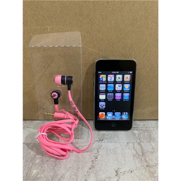 Older iPod Touch w/ Headphones