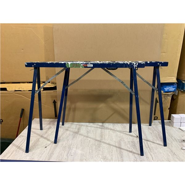 Pair of Metal Sawhorses