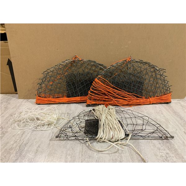 Lot of 3 Crab Traps 2 New