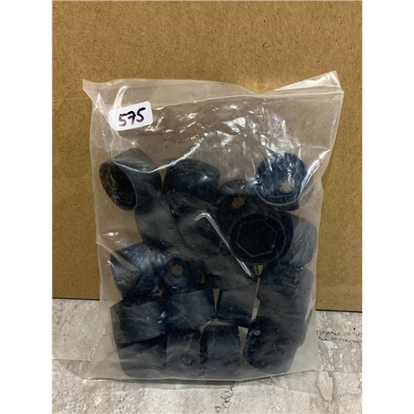 Set of 20 Wheel Lug Caps Black - Volkswagon/ Audi