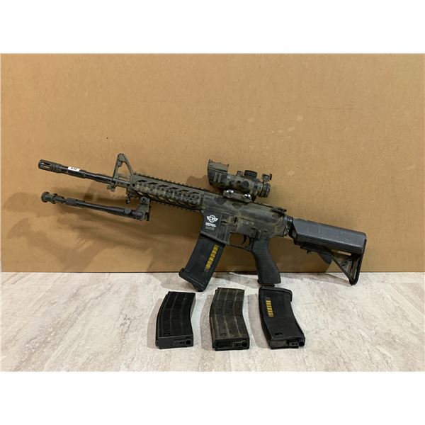 G&C Combat Machine M4 Airsoft Rifle AEG w/ Red Dot - Bipod & Magazines